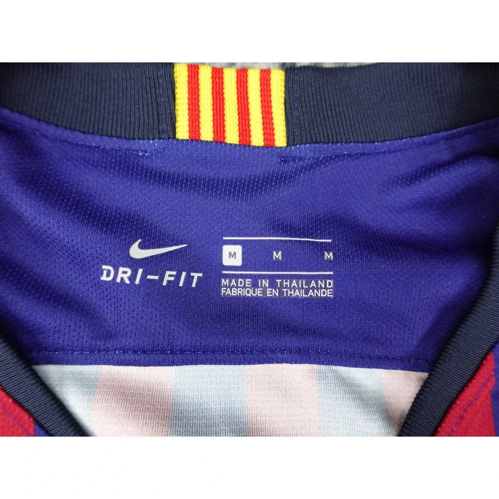 Nike FC Barcelona Home Jersey Womens Medium Blue Red Striped 2018 894447-456